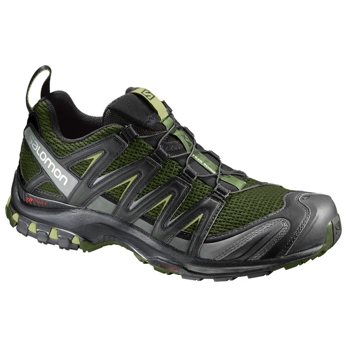 Salomon Singapore Mens Trail Running Shoes - XA PRO 3D Olive/Silver | 61540-XZSH